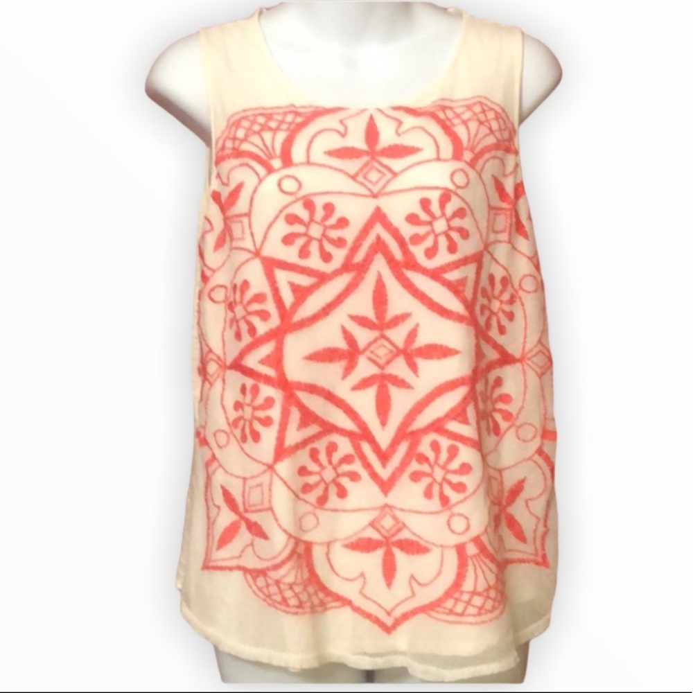 Lucky Brand Embroidered Top